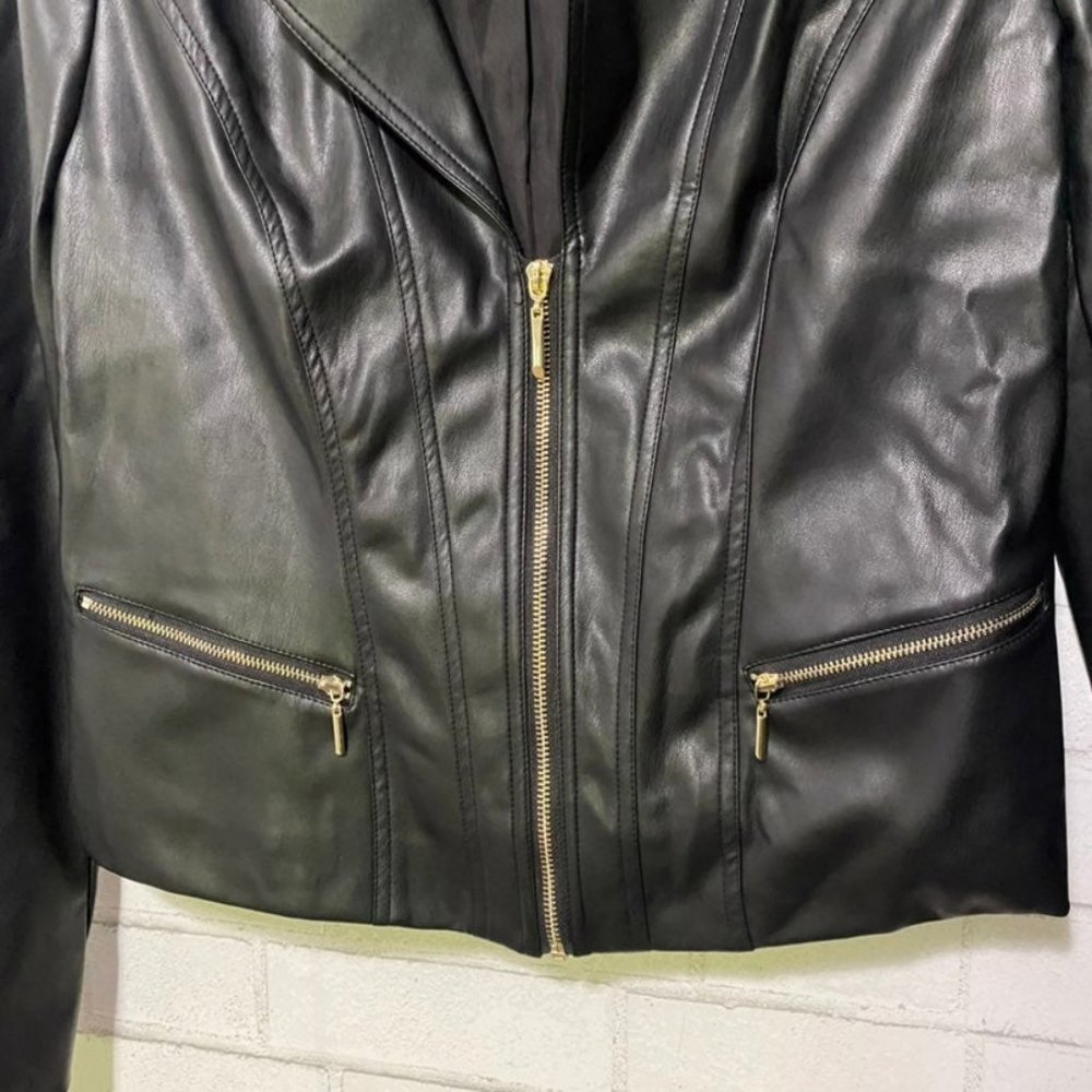 White House Black Market Faux Leather Jacket 12